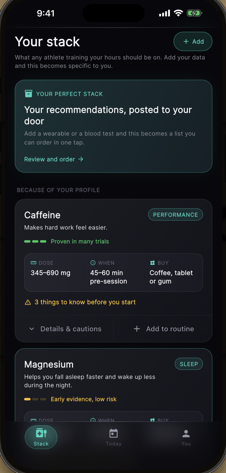 Stack — your stack, built from your data